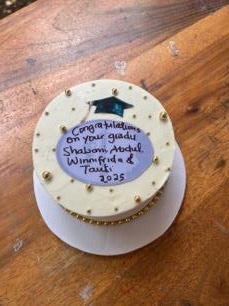 Children enjoying their celebration dinner