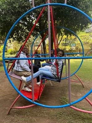 Outdoor lunch under sunny skies